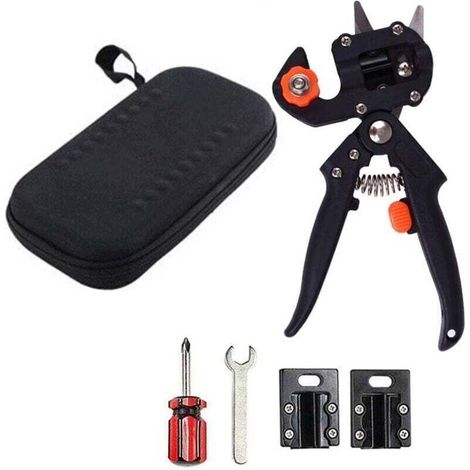 Ensemble D'outils de Greffe de Jardin pour une élagage et un Greffage Efficaces, Découpant une Bande de Greffe de Sécateur à Ciseaux Accessoires Complets Kit de Jardinage (1/4)