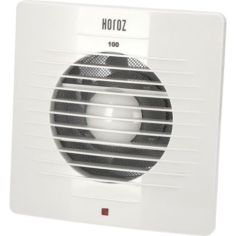Extracteur d'air 100mm blanc – Débit 100 m³/h – Bruit 43 dB – Matériau ABS – Pour espaces confinés – Hepoluz