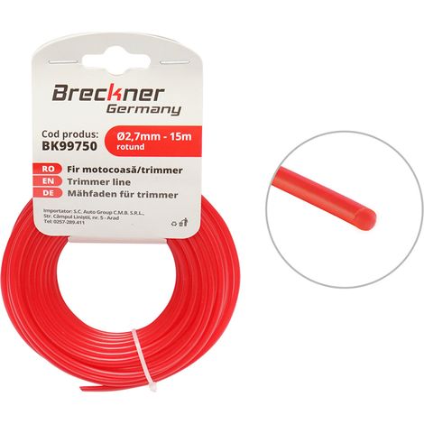 Filo tondo per decespugliatore 2,7 mm x 15 m Breckner Germany (1/3)