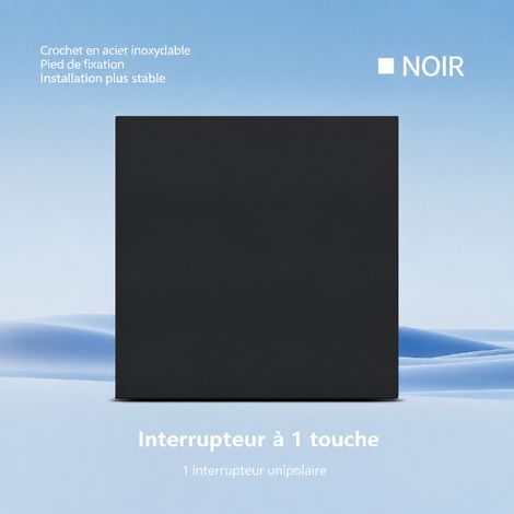 Interrupteur mural simple allumage 1 bouton grand panneau ultra-fin PC réf 3102 300 g – Livraison gratuite