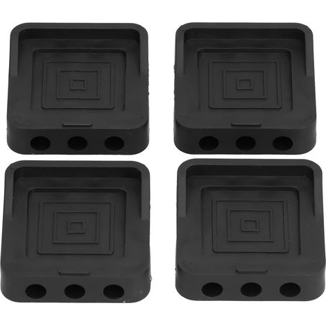 Lot de 4 patins en caoutchouc anti-vibrations pour surélever un appareil électroménager (machine à laver, table, meuble). (1/5)