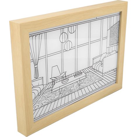 Panneau Lumineux LED Décoratif USB Alimentation Style Anime Japonais Bord de Mer Moderne Lumière Simulant Soleil Dessin pour Chambre Salon Bureau (1/5)
