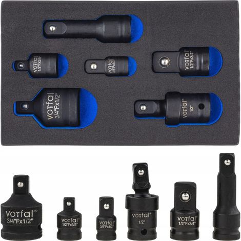 Adaptadores reductores 1/2 3/8 3/4+ junta 1/2 extensi贸n 75mm CR-MO (1/5)