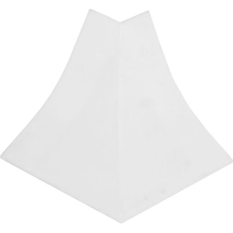 HOLZBRINK Jonction d’angle sortant, connecteur pour profil d’étanchéité pour plan de travail, coins extérieur, blanc PVC 23x23 mm, 1 pc (1/3)