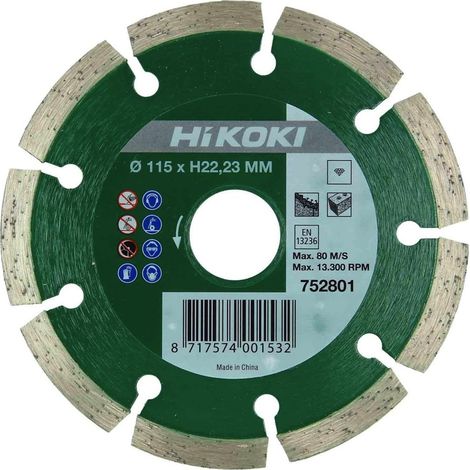Disco da taglio diamantato Ø 115 x 22,2 x 7 mm HIKOKI