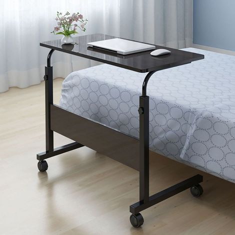 Table to tray, table of auxiliary of sofa/bed adjustable, desk portable with casters, table of bed, cart for computer portable with shelf open (1/5)