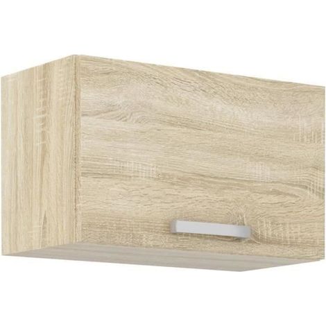 Möbel Dunstabzugshaube mit Klapptür - Sonoma Eichen-Dekor - L 60 x 31,6 x H 36 cm - LASSEN