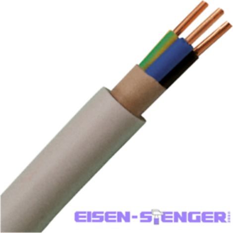 Kopp - Feuchtraumleitung,mAntelleitung NYM-J 3Gx2,5mm², 3-adrig, 5m Ring, grau - 153105841