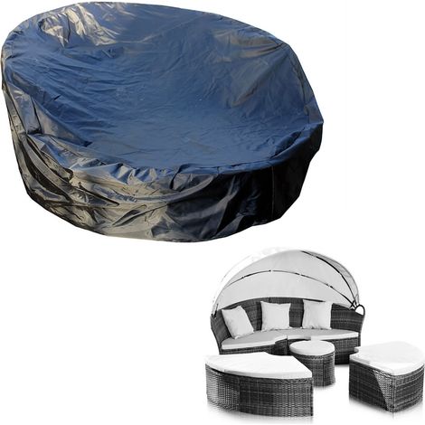 Copertura di protezione Mobili da giardino Copertura telone in tessuto Copertura telone 182x76 CM rotondo