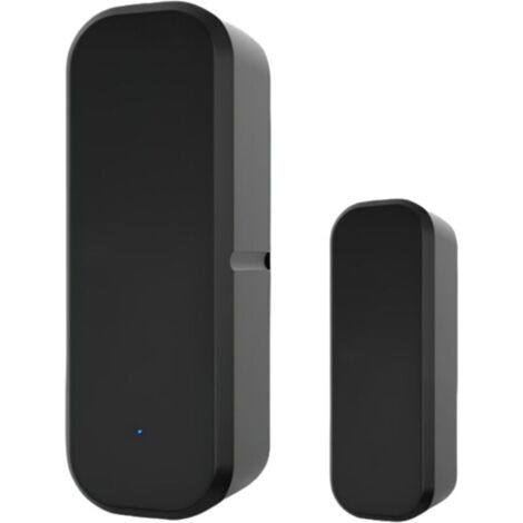 Capteur magnétique intelligent pour porte, noir, 2,327 cm, 1 unité, capteur d'alarme magnétique pour porte intérieure domestique.