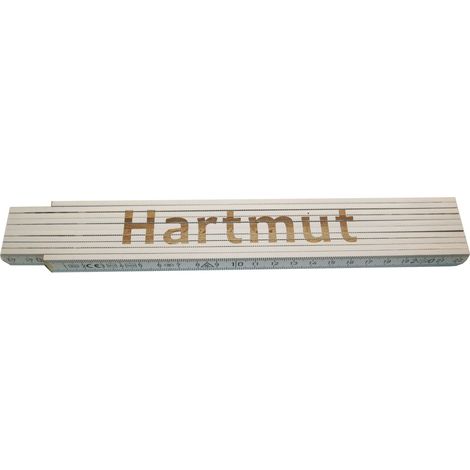 Zollstock Hartmut 2 m weiß Zollstock