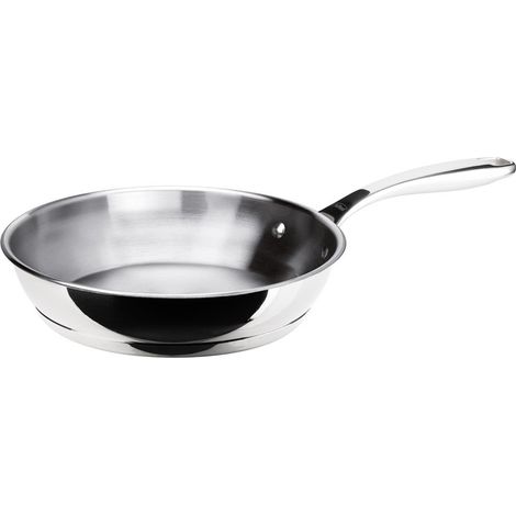 Sartén - INOXIBAR - Ø 24 cm - Mango ergonómico - Todos los fuegos, incluida inducción - Acero inoxidable
