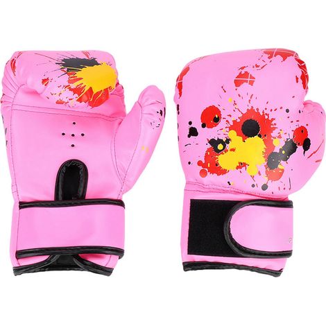 Gants de boxe pour bébés filles et garçons, gants d'entraînement de boxe pour enfants (roses)