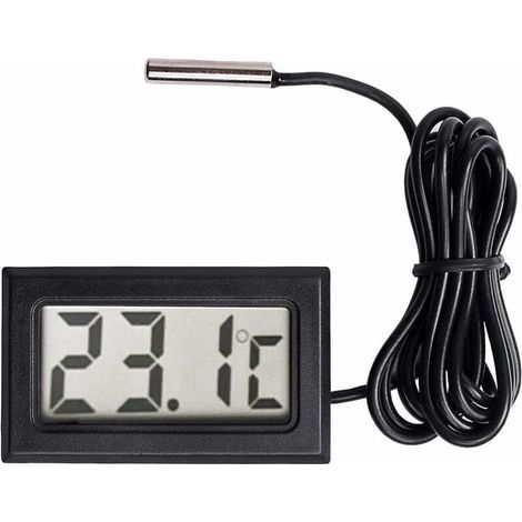 Thermometre LCD numerique Capteur de sonde de jauge de Temperature de Plage de -50 Celsius C a + 110 Celsius C (1/5)