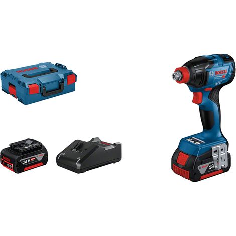 Bosch – Visseuse à chocs 18V 210Nm – 2 batteries 5.0Ah – Moteur Brushless – Pour vis à bois et métal – 6019J0202