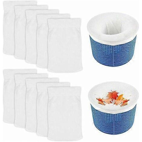 Housses d'écumoire, lot de 10 housses d'écumoire, filtres de piscine, paniers d'écumoire, housses de protection pour filtres, préfiltres de piscine, housses d'écumoire pour filtres, chaussures (1/5)