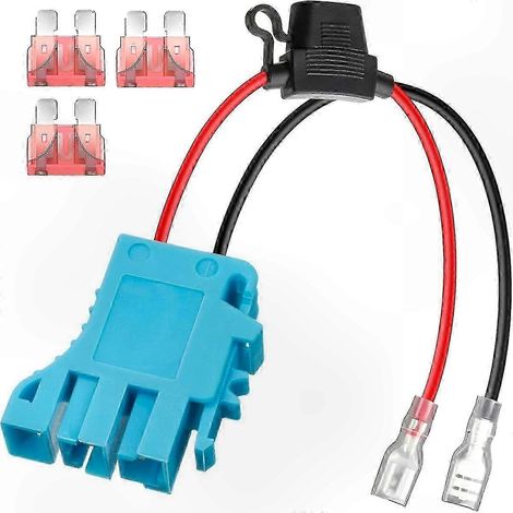 Connecteur de remplacement pour faisceau de câbles 12 AWG compatible avec les véhicules électriques pour enfants alimentés par batterie de 12 pouces. (1/5)