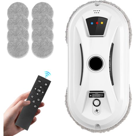 Robot nettoyeur de vitres – Double hélice, suction 5600 Pa, 3 modes auto, télécommande, batterie secours 20 min, sécurité anti-chute – Idéal pour fenêtres en hauteur (1/5)