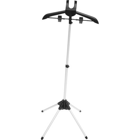 Ensemble De Défroisseur À Vapeur Cintre Pour Repassage Support À Vêtements Pliable Séchoir Télescopique 1 Ensemble (1/5)
