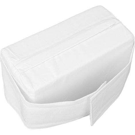 Oreiller de jambe pour dormir sur le côté, en mousse souple, détachable, réduisant la pression sur les articulations, avec sangle, blanc. (1/5)
