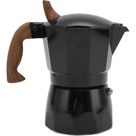 Italienische Kaffeemaschine 80 ml, effiziente Extraktion, Doppelventil, Induktionsperkolator für Camping (1/5)