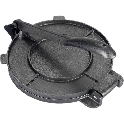 Prensa para tortillas de 8 pulgadas de alta resistencia, máquina para hacer roti, fabricada en aleación de aluminio para tortillas / maíz / pizza / pasteles / tortillas de trigo. (1/5)