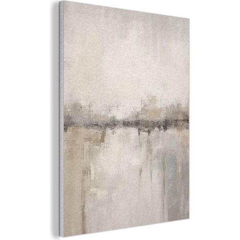 Acoustic Felt Wall Art Modern art - Abstract - Beige 60x80 cm