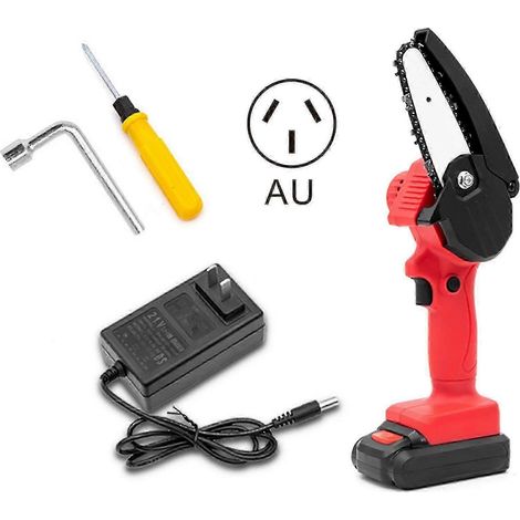 Mini tronçonneuse électrique sans fil rechargeable pour automobile, pour le travail du bois, à une main (1/5)
