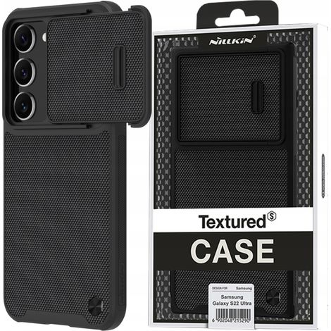Custodia Nillkin Textured S per Samsung Galaxy S23+, custodia rinforzata con protezione per la fotocamera, colore nero. (1/5)