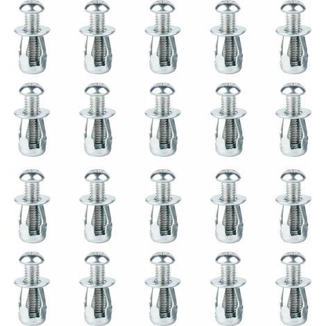 ( M4x20mm )20 Pièces Écrous à Pétales de Vis d'Expansion, M4x20mm Chevilles de Mur Creux pour la Décoration de la Maison et les Fixations Sur les Cavités et les Murs en Plaques de Plâtre (1/5)
