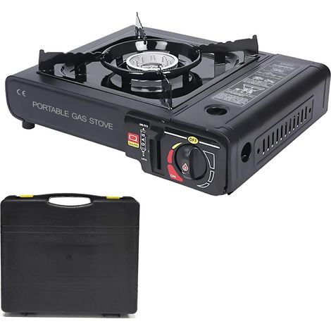 Réchaud de camping Réchaud à gaz portable Set avec mallette de transport (1/5)
