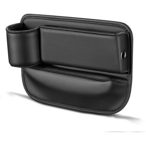 Boîte de rangement pour siège de voiture, porte-gobelet en cuir multifonctionnel, organisateur universel pour voitures, SUV et camions (1/5)
