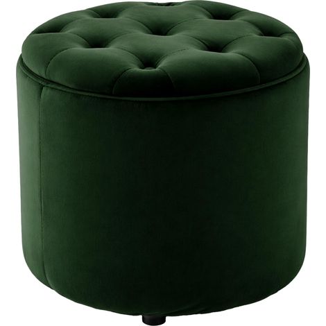 Pouf Contenitore Pantin In Velluto verde
