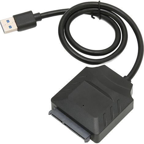 Câble SATA vers USB 3.0 5Gbps avec UASP, prise en charge du branchement à chaud, convertisseur pour disque dur 2,5/3,5 pouces, transfert de données pour bureau (1/5)