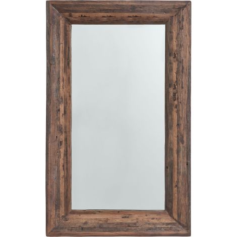 SKLUM Rechteckiger Wandspiegel aus recyceltem Holz Juvira 90 x 150 cm