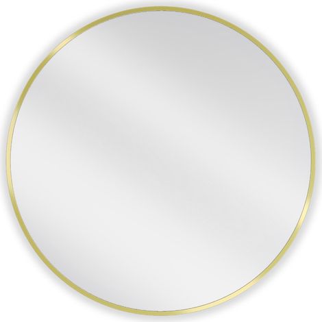 Mexen Loft rundes Badezimmerspiegel 70 cm, goldener Rahmen - 9850-070-070-000-50 (1/5)