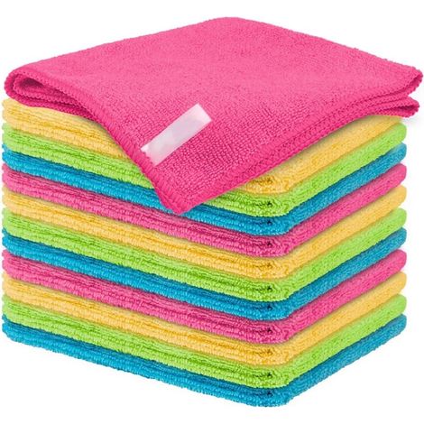 Mikrofaser-Reinigungstuch, 12er-Pack Reinigungslappen, Reinigungstücher (1/5)