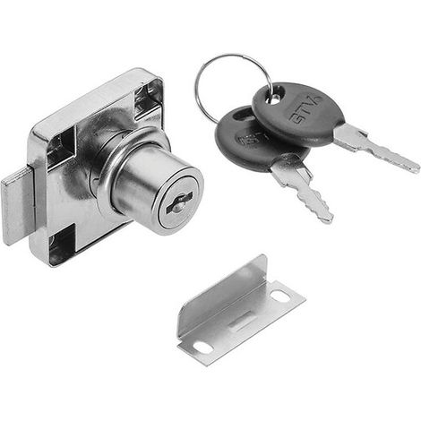 Kit de serrure de meuble monopoint Z138 - clés classiques - cylindre à palastre - SYNBIOZ (1/2)