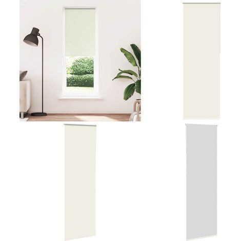 vidaXL Verdunkelungsrollo Cremeweiß 80x230cm Stoffbreite 75,7 cm (1/5)