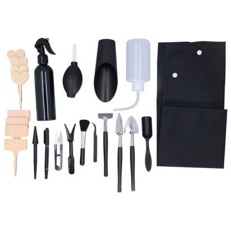Ensemble de 23 Outils pour Mini Jardins et Plantes Succulentes - Kit de Jardinage Intérieur - Accessoires pour Cultiver et Soigner Vos Plantes- (1/5)