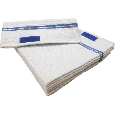 Set of 5 Self-Fixing Waffle Mop Pads, 50x50cm, Absorbent, For All Floors (1/4)