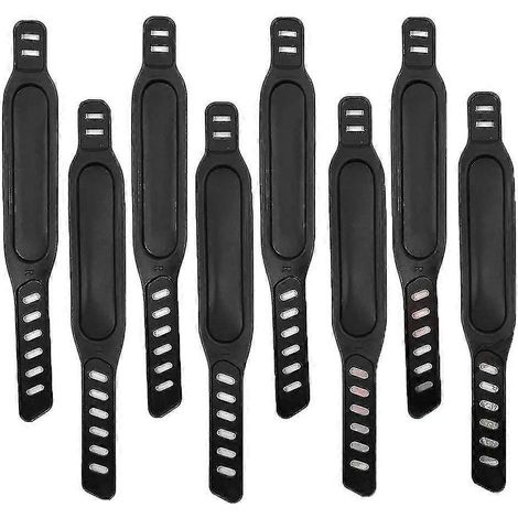 Lot de 8 sangles de pédales pour vélo d'appartement, sangles de pédales réglables pour vélo d'exercice de spinning à domicile ou (1/5)
