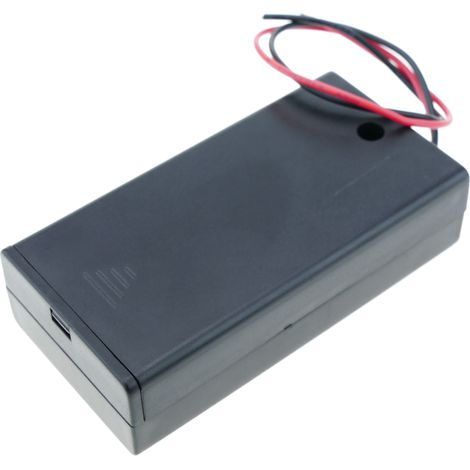 BeMatik - Titulaire dans la boîte pour 2 AA 1.5V LR6 (1/3)