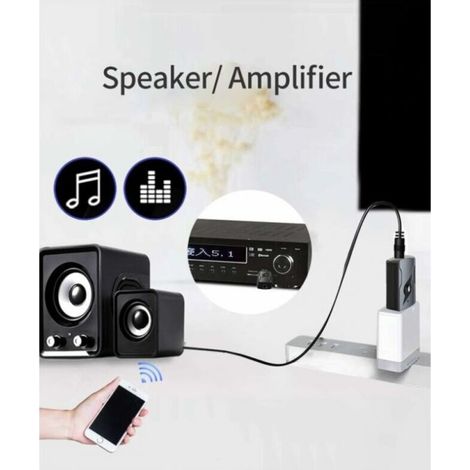 Adaptateur USB Bluetooth 5.0,Clé Bluetooth,Adaptateur Bluetooth Récepteur émetteur Audio 5.0 avec Câble Audio de 3,5 mm pour PC/TV/Voiture/Haut-parleurs/MP3/Système Audio Domestique/Casqu (1/4)
