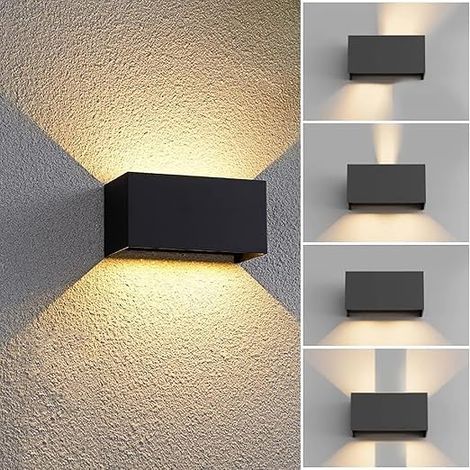 Outdoor Indoor LED Wall Light 12W IP65 Waterproof 3000K (1/5)