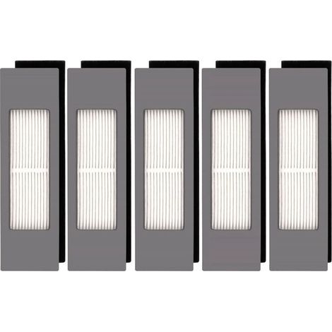 (5 pieces) HEPA filters for Ecovacs DEEBOT OZMO 920 950 T8 AIVI Max T9 T5 N5 N7 N8+ N8 Pro Plus DX55 DX93 DJ65 robotic vacuum cleaners, filter set for robotic vacuum cleaners, 5 replacement filters (1/4)
