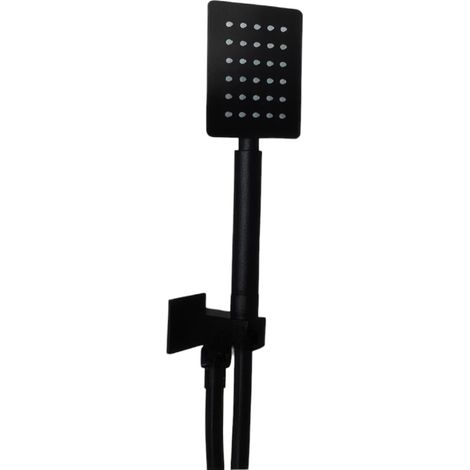 Ensemble de douche carré noir mat
