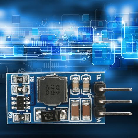 2 modules élévateurs de tension CC-CC pour moteur LED 7W 2,6-5,5 V vers 5 V 6 V 9 V 12 V ND0412SA (avec broche 9 V) (1/5)