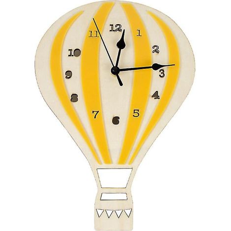 1 Stück Wanduhr im Heißluftballon-Design