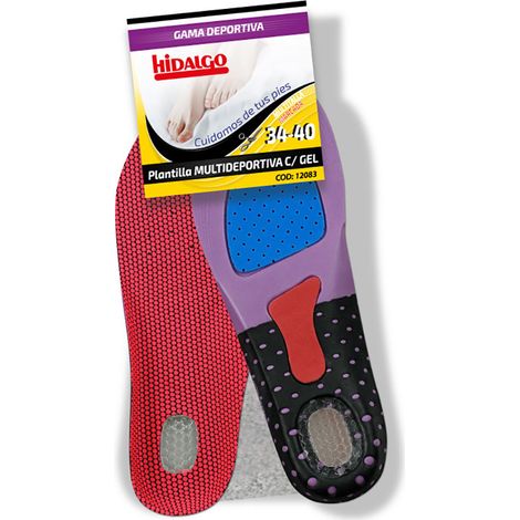 6 Gel-Einlegesohlen für Multisport-Schuhe T: 34-40 Hidalgo - Hidalgo